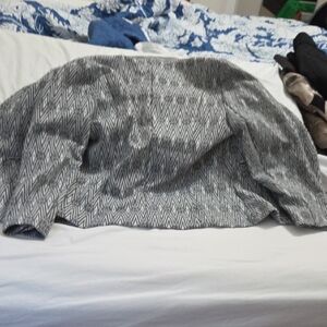 Skies Are Blue Gray and White Blazer